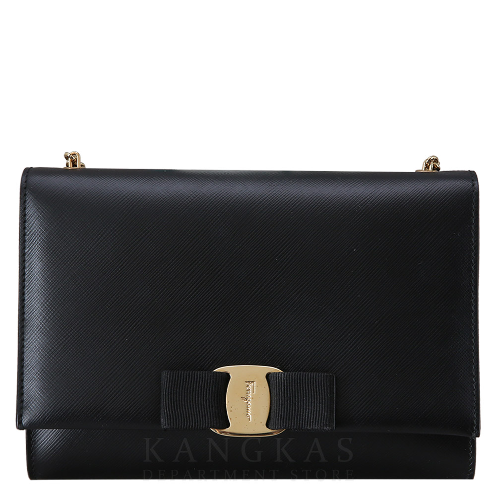 FERRAGAMO(USED)페레가모 바라리본 체인 숄더백